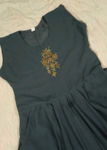 Elegant Grey Ethnic Gown