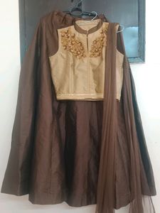 Crop Top Lehnga Choli With Dupatta