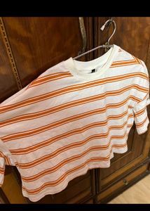Striped Cropped Tee