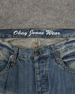 Okay Wear Blue Washed Denim Jeans