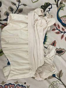 Elegant Cream Corset Blouse