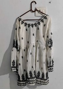 New Embroidered Peplum Set