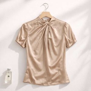 🥂 Champagne Luxe Satin Top — AUTHENTIC MANGO SUIT