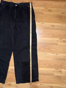 Bershka Classic Black Cargo Pants