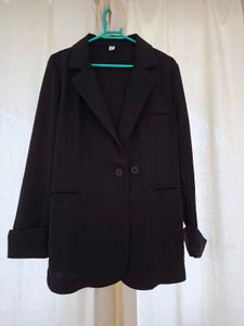 Classic Black Double-Breasted Blazer