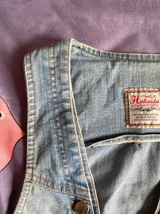 Light blue denim vest/jacket