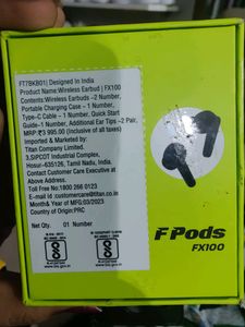 Fastrack Bmm Bass Drivers 40hrs Playtime F Pods.