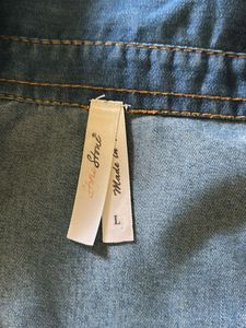 Denim Shirt Dress with Pockets