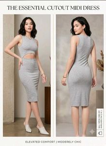 The Essential Cutout Midi Dress