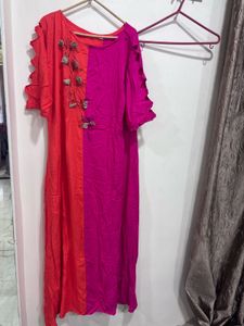 Vibrant Color Block Kurta