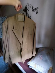 Classic Striped Men's Suit Jacket