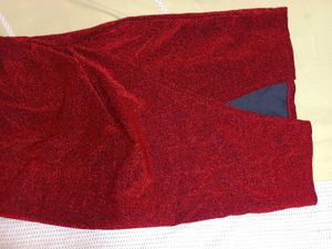 Sparkling Red Ethnic Gown
