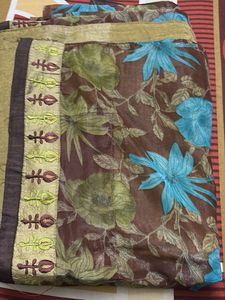 Floral Print Saree