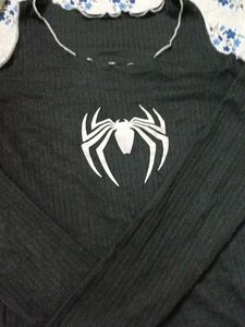 Spider-Man Inspired Cold Shoulder baddie Top