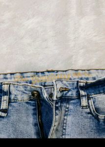 Distressed Denim Shorts