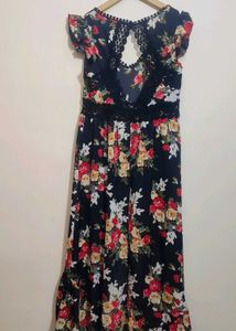 Multi Floral Print Maxi Dress For 36 Bust