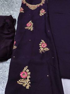 Embroidered  Kurta Set