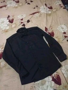 Men's Classic Black Button-Down Shirt