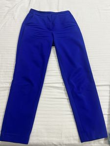 Blue Straight Leg Trousers