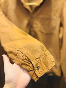 Brown Corduroy Button-Down Shirt