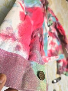 Vibrant Tie-Dye Denim Jacket