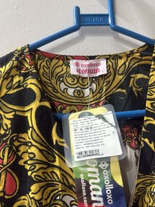 Elegant Printed Maxi Dress