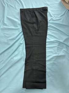 Dark Grey White StripsSuit Jacket And Formal Pant