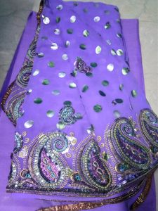 🌈Embroided Saree