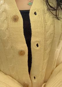 Cozy Pastel Cable Knit Cardigan