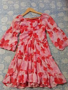 Flowy Floral Print Dress