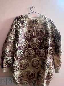 y2k silk rose applique bomber jacket