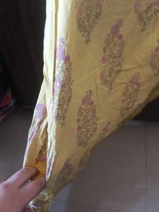 Yellow Printed Kurti for women