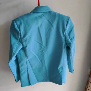 Light Blue Blazer Jacket (Firozi)