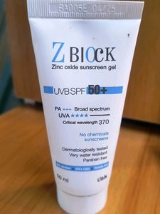 Z Block Zinc Oxide Sunscreen Gel SPF 50+