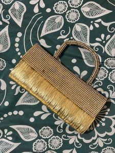 Gold Rhinestone Clutch