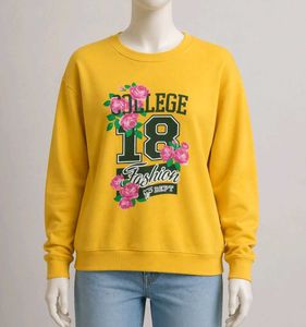 Yellow College 18 Fashion Sweatshirt