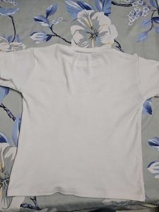 Basic White Ribbed T-Shirt