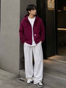 Carhartt Burgundy Zip-Up Hoodie