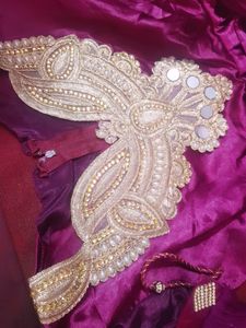 Beautiful Handmad only gown with stylish sleeves
