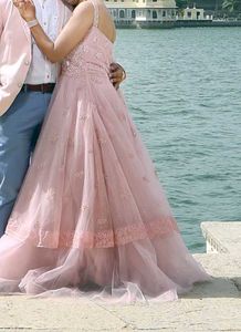 Stunning Pink Tiered Gown