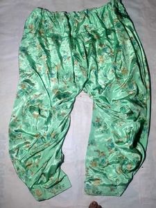Women's Mint Green Floral Printed Satin Patiala Sa