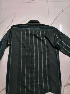 Men's Blue Cotton Blend Casual Shirt