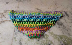 Vibrant Patterned Bikini Bottom