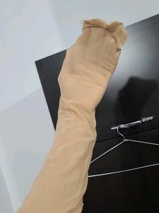 black and skin colour sheer tights