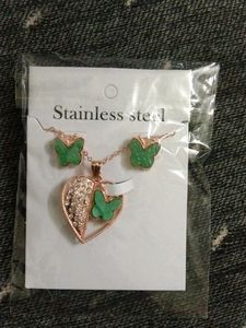 Korean Earring Set With Locket