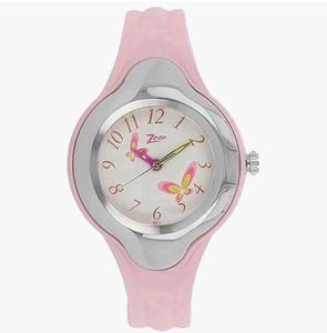 Titan Zoop Pink Butterfly Watch Dial for Kids