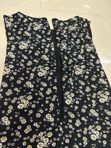 Zink London Sweetheart Daisy Floral Print Midi Dre