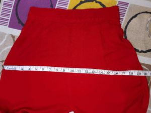 Red Flared Plazo