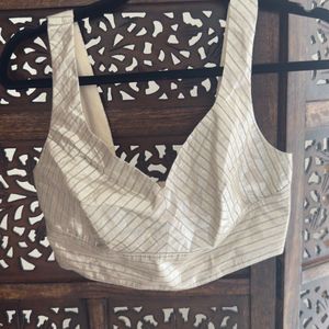 H&M New Festive Collection metallic corset croptop