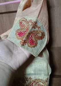 Designer Silk Blouse Set